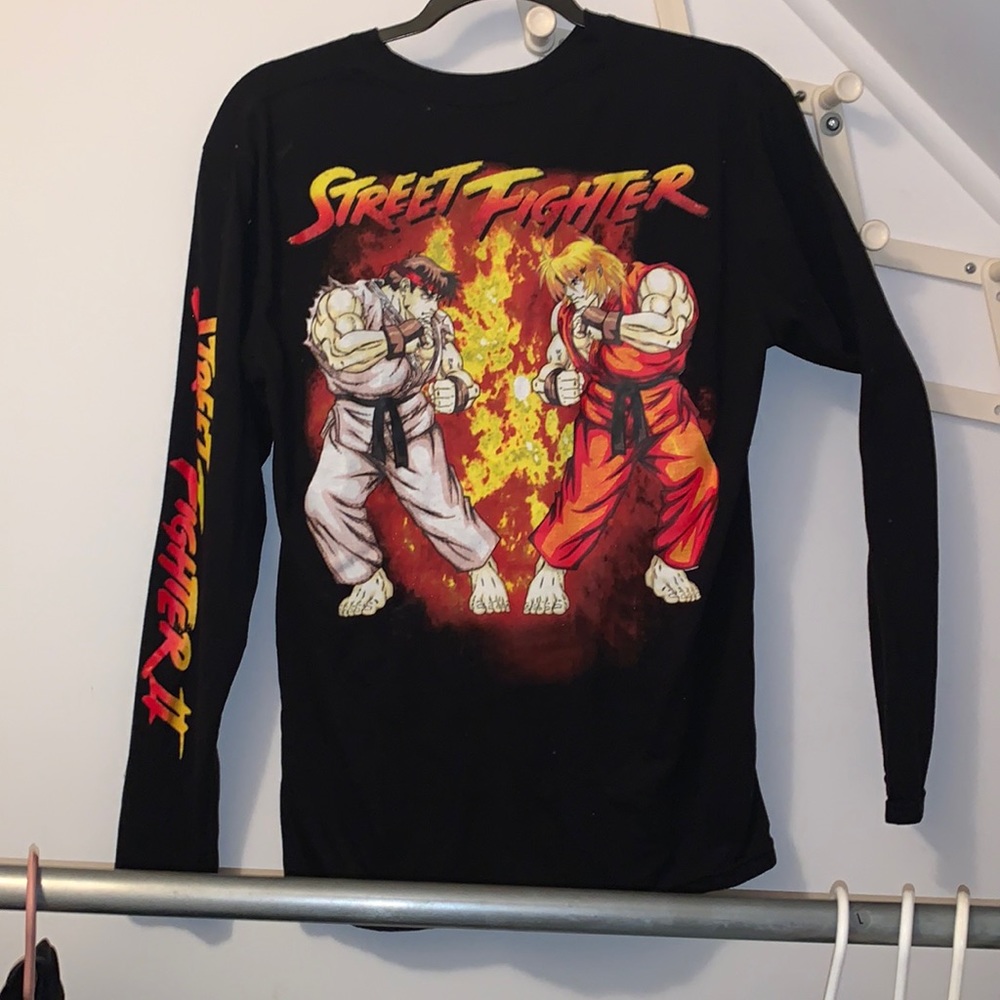 Street fighter long sleeve lightly used